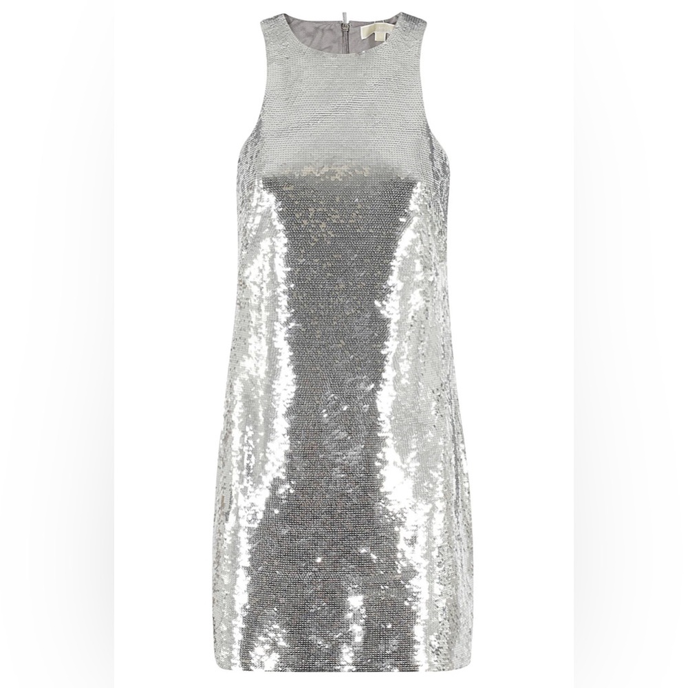 MICHAEL Michael Kors Silver Sequin Dress - Picture 1 of 4